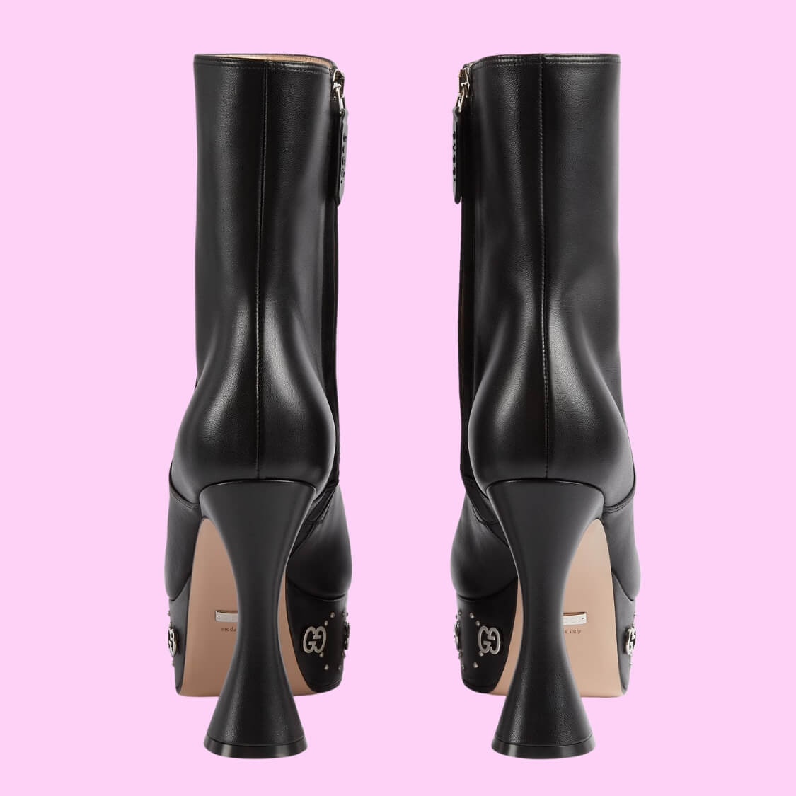 Platform Boot With Silver GG Studs