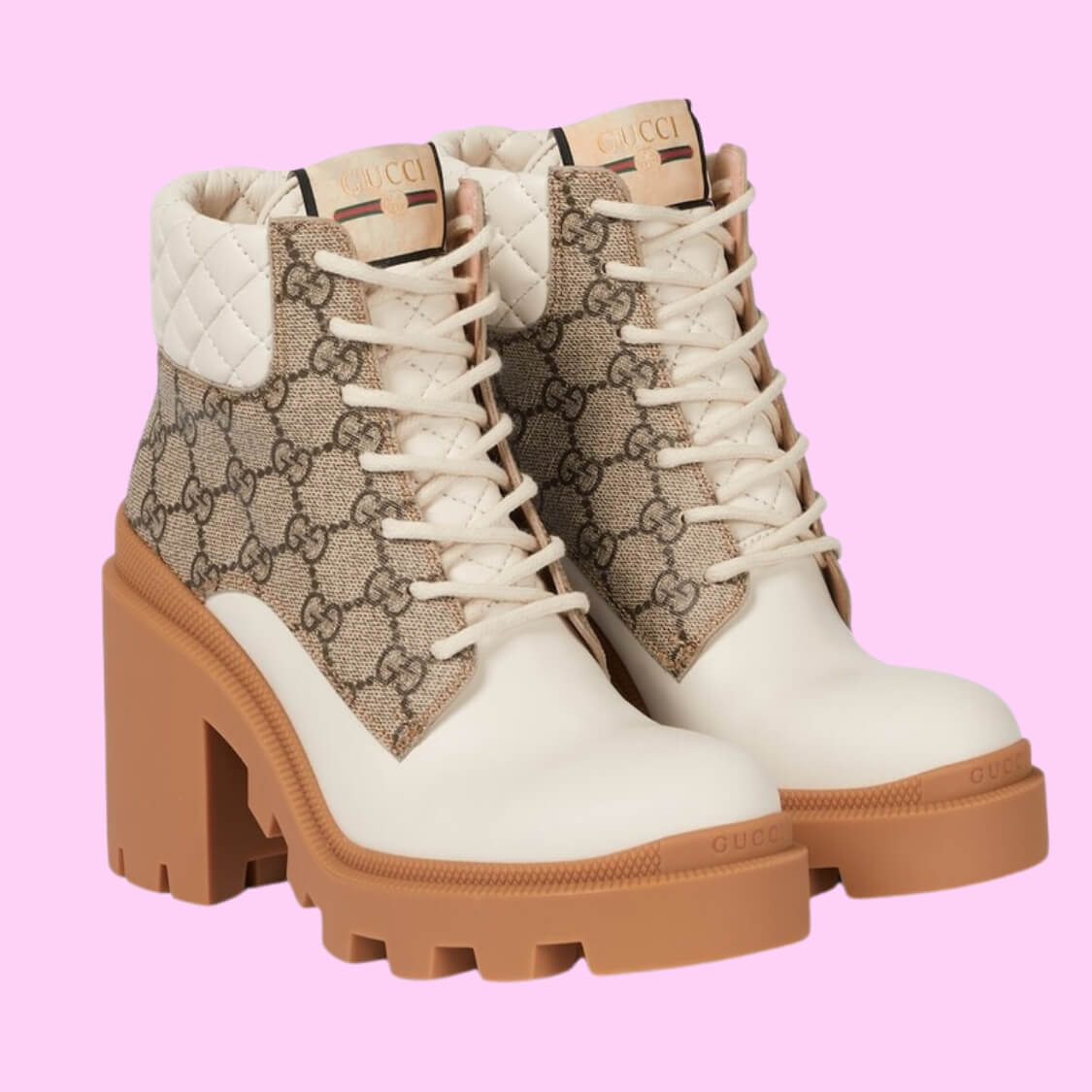 Platform High Block Heel Ankle Boots