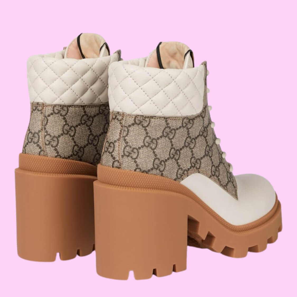 Platform High Block Heel Ankle Boots