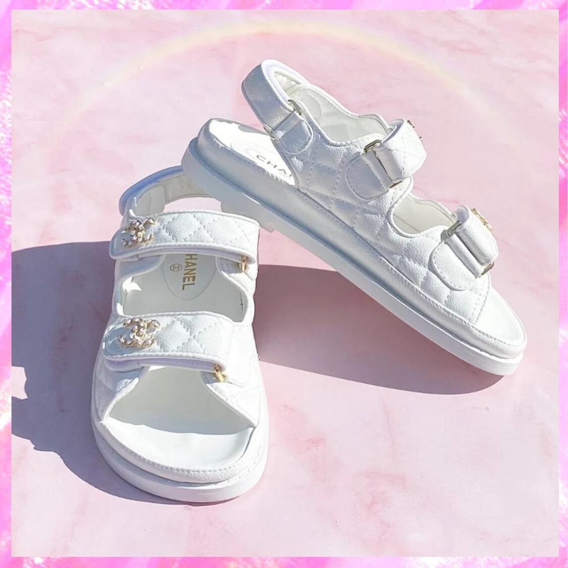 Quilted Leather Sandals 