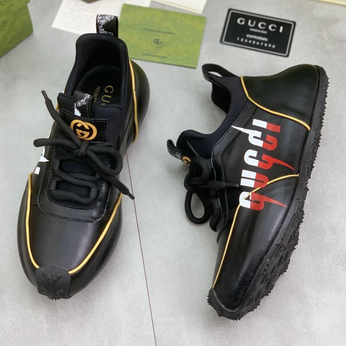 Seamless Grip Sole Monogram Sneakers 