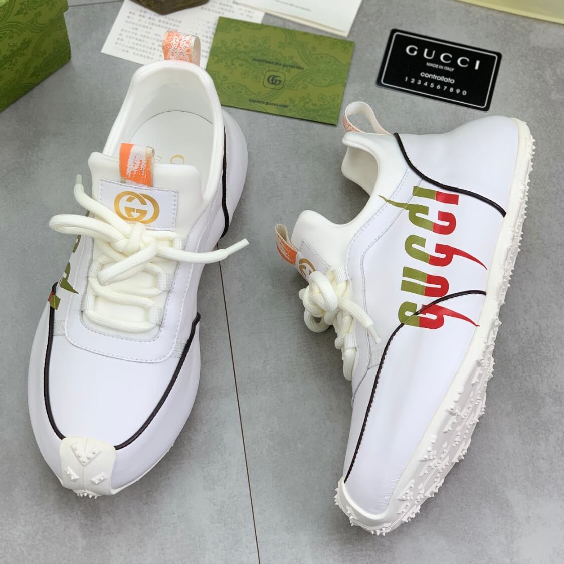 Seamless Grip Sole Monogram Sneakers 