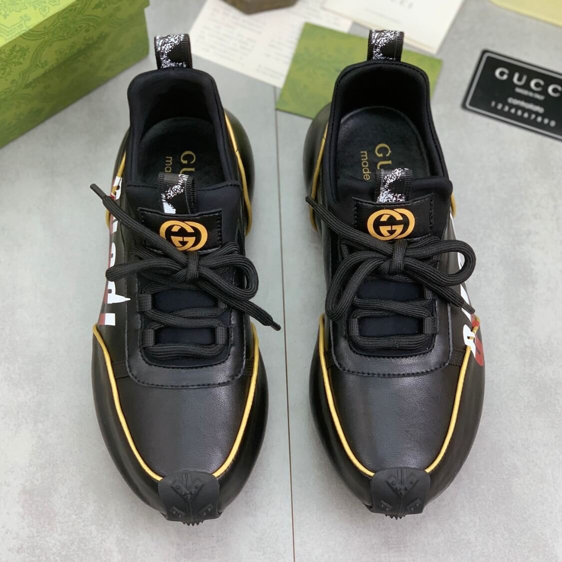 Seamless Grip Sole Monogram Sneakers 