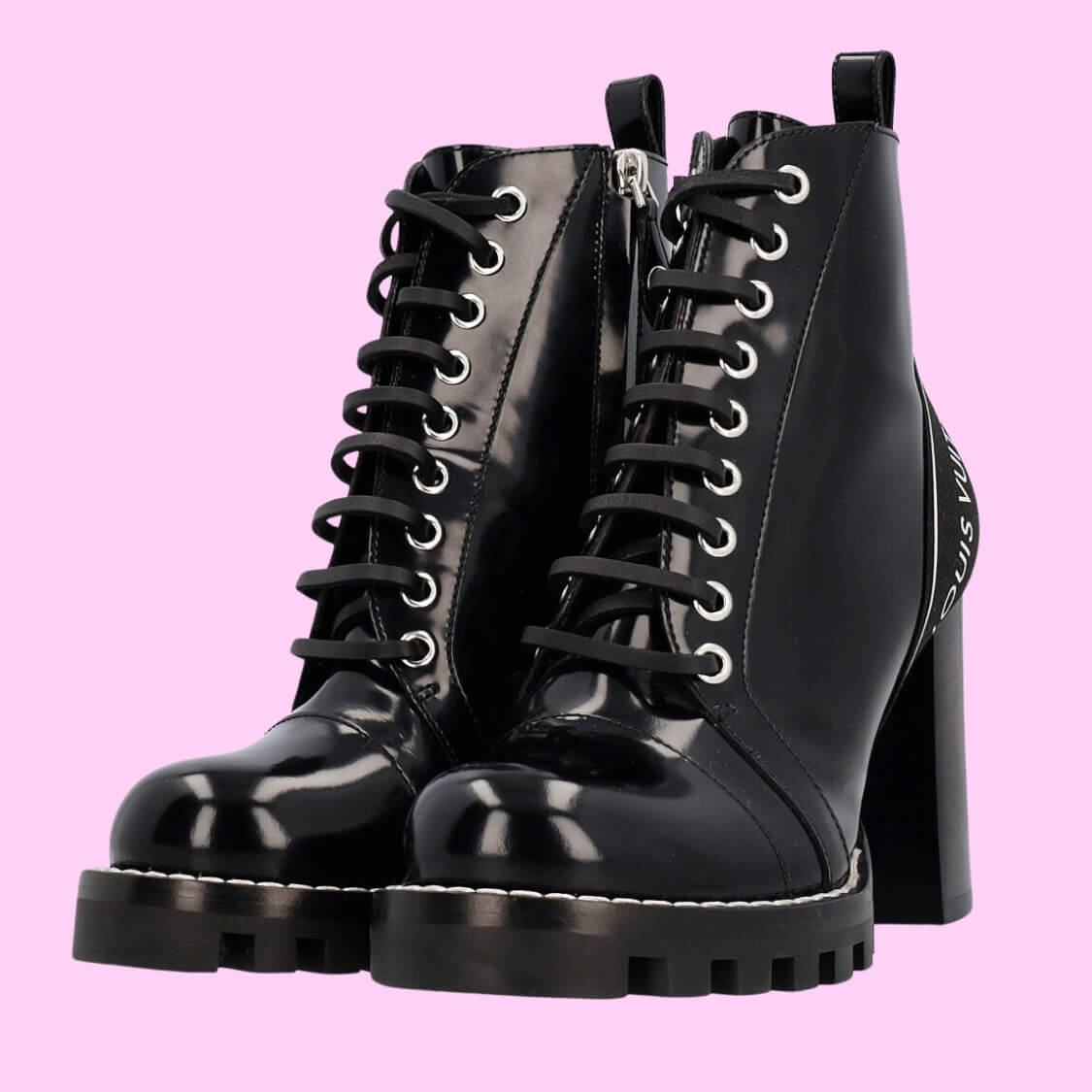 Side Monogram Star Trail Ankle Boots
