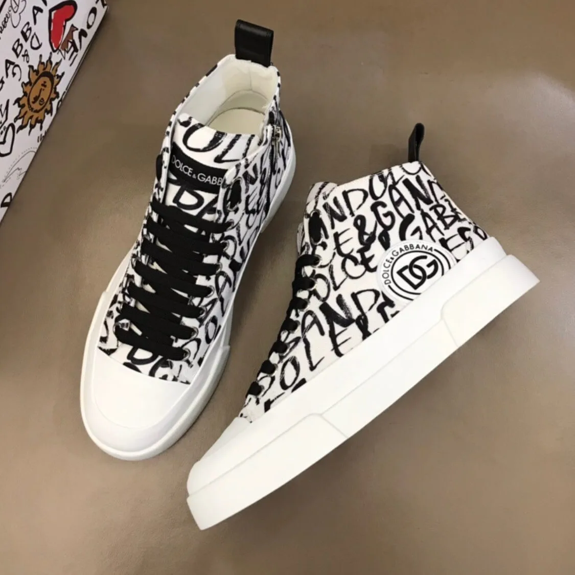 Signature Canvas High Top Sneakers