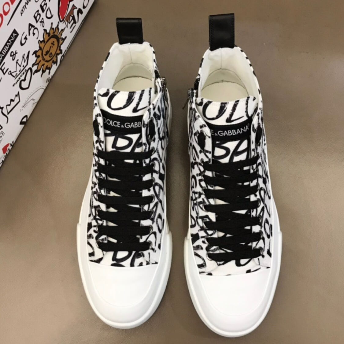 Signature Canvas High Top Sneakers