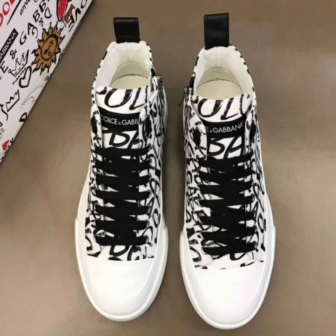 Signature Canvas High Top Sneakers