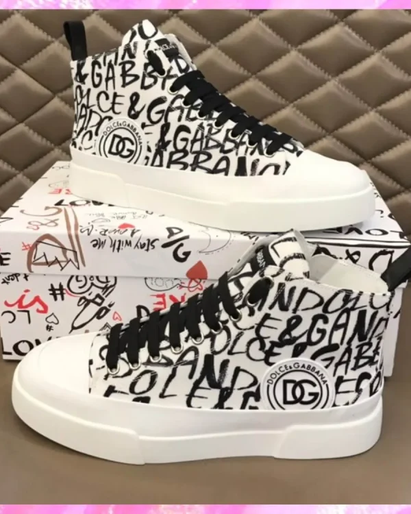 Signature Canvas High Top Sneakers