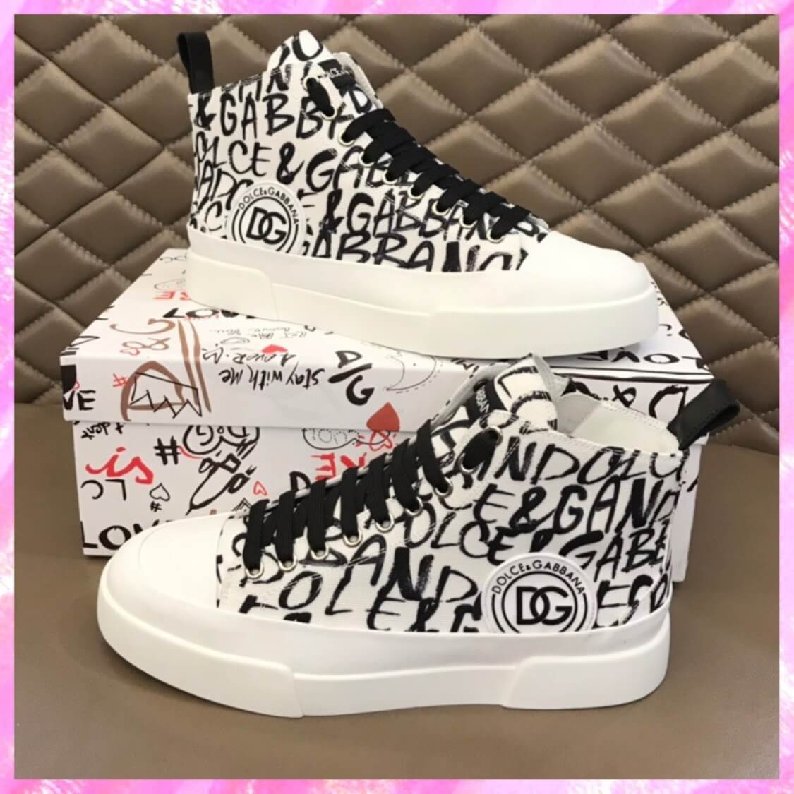 Signature Canvas High Top Sneakers