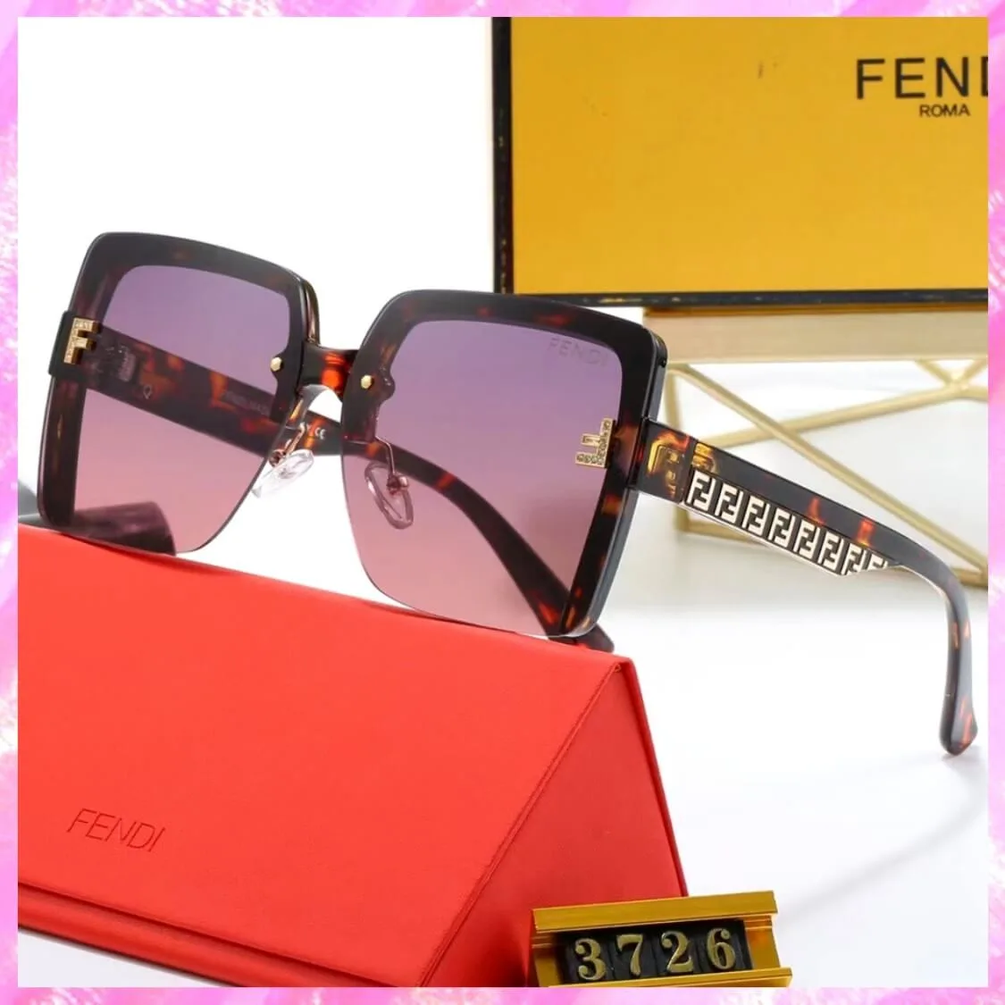 Square Monogram FF UV Sunglasses