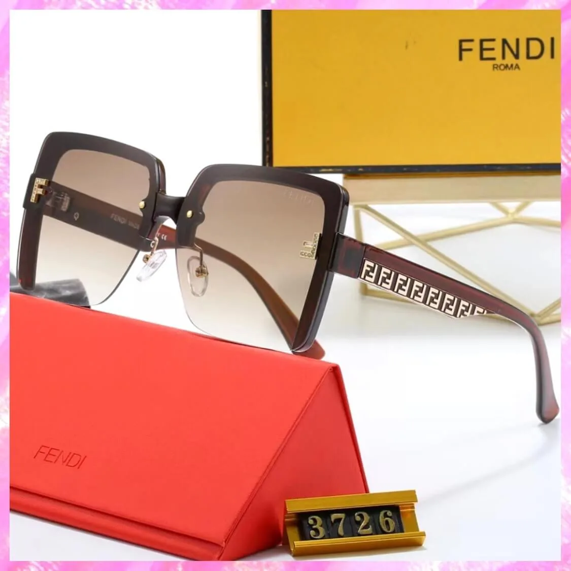 Square Monogram FF UV Sunglasses