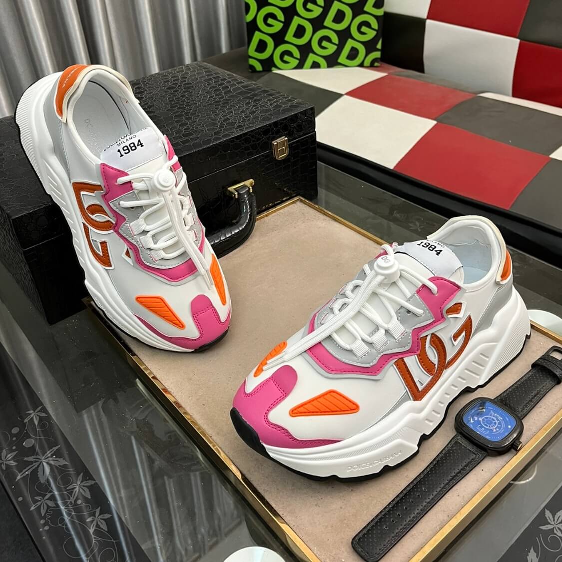 Thick Sole Monogram Sneakers 