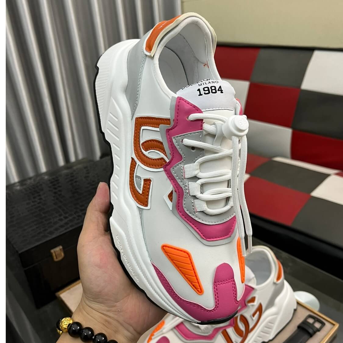 Thick Sole Monogram Sneakers 