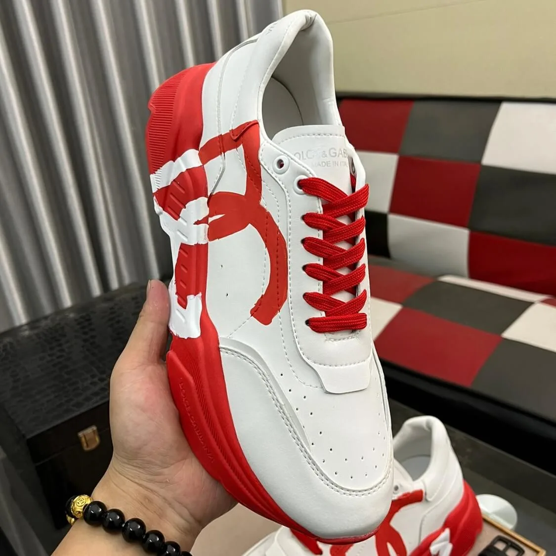 Thick Sole Monogram Sneakers