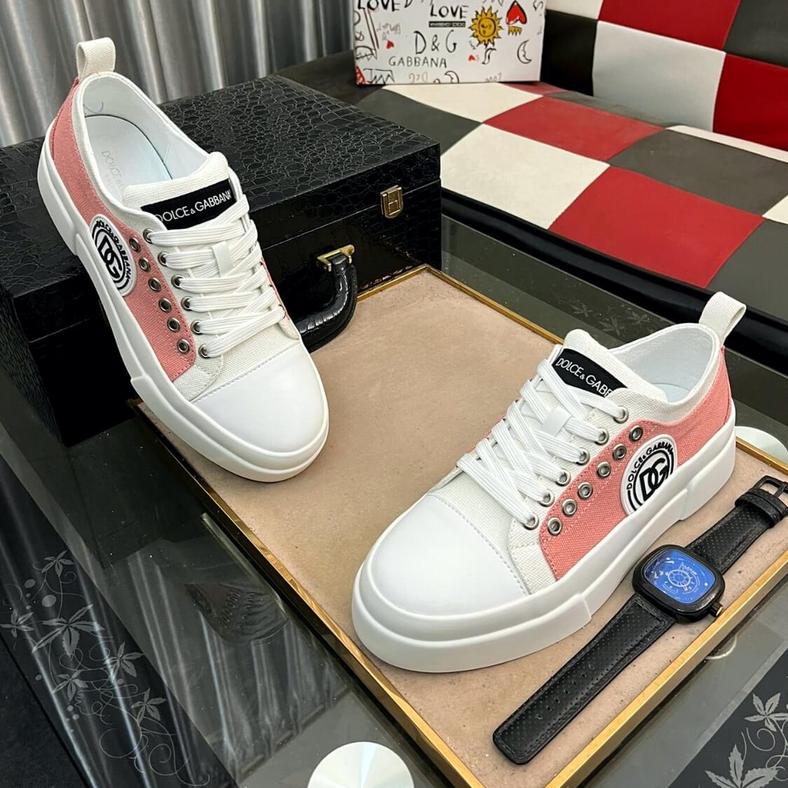 Two Tone Canvas Sneakers