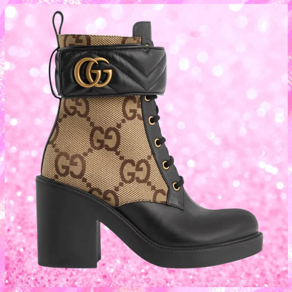 Ankle Strap Leather Heeled Boots In Brown