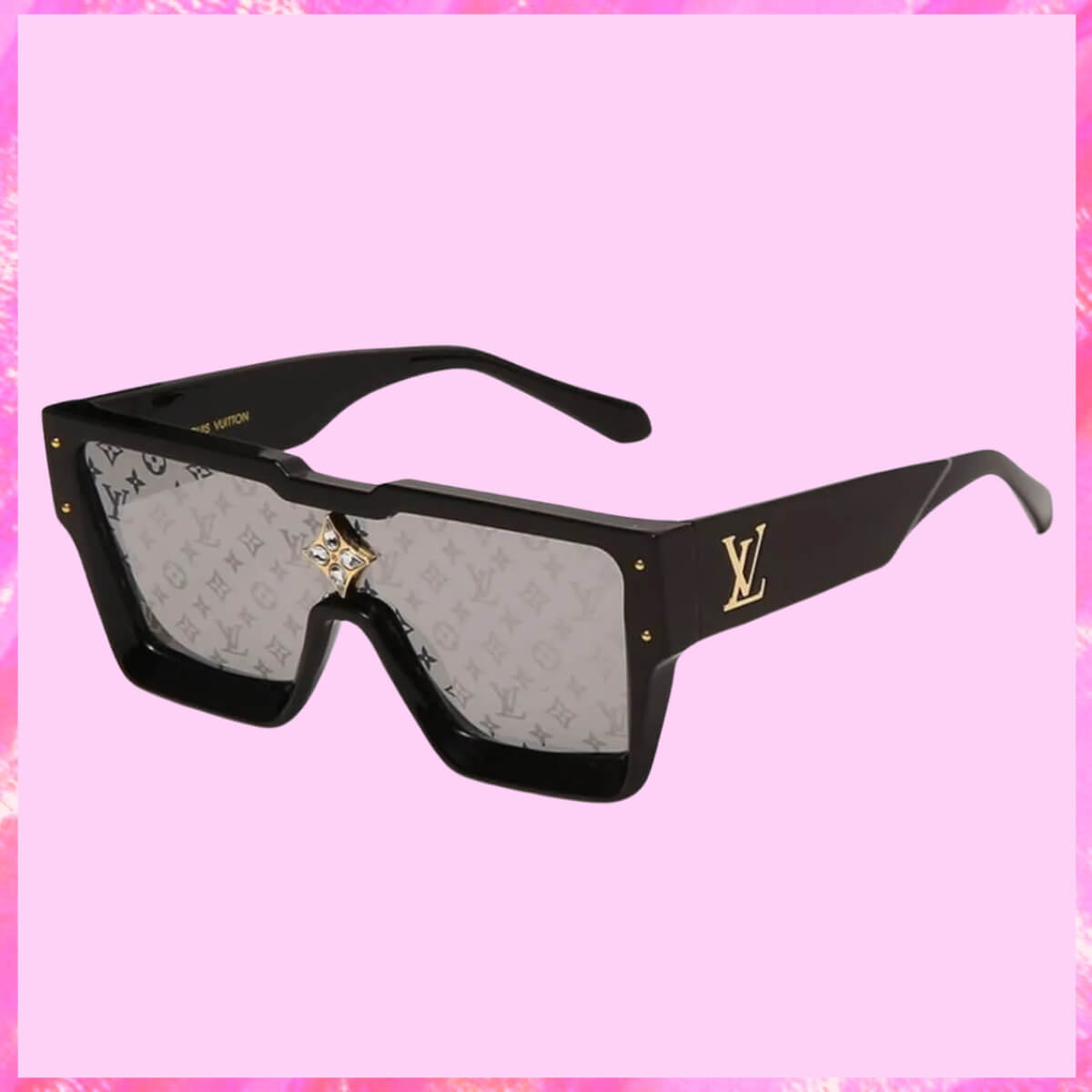 Crystal Logo Cyclone Sunglasses 