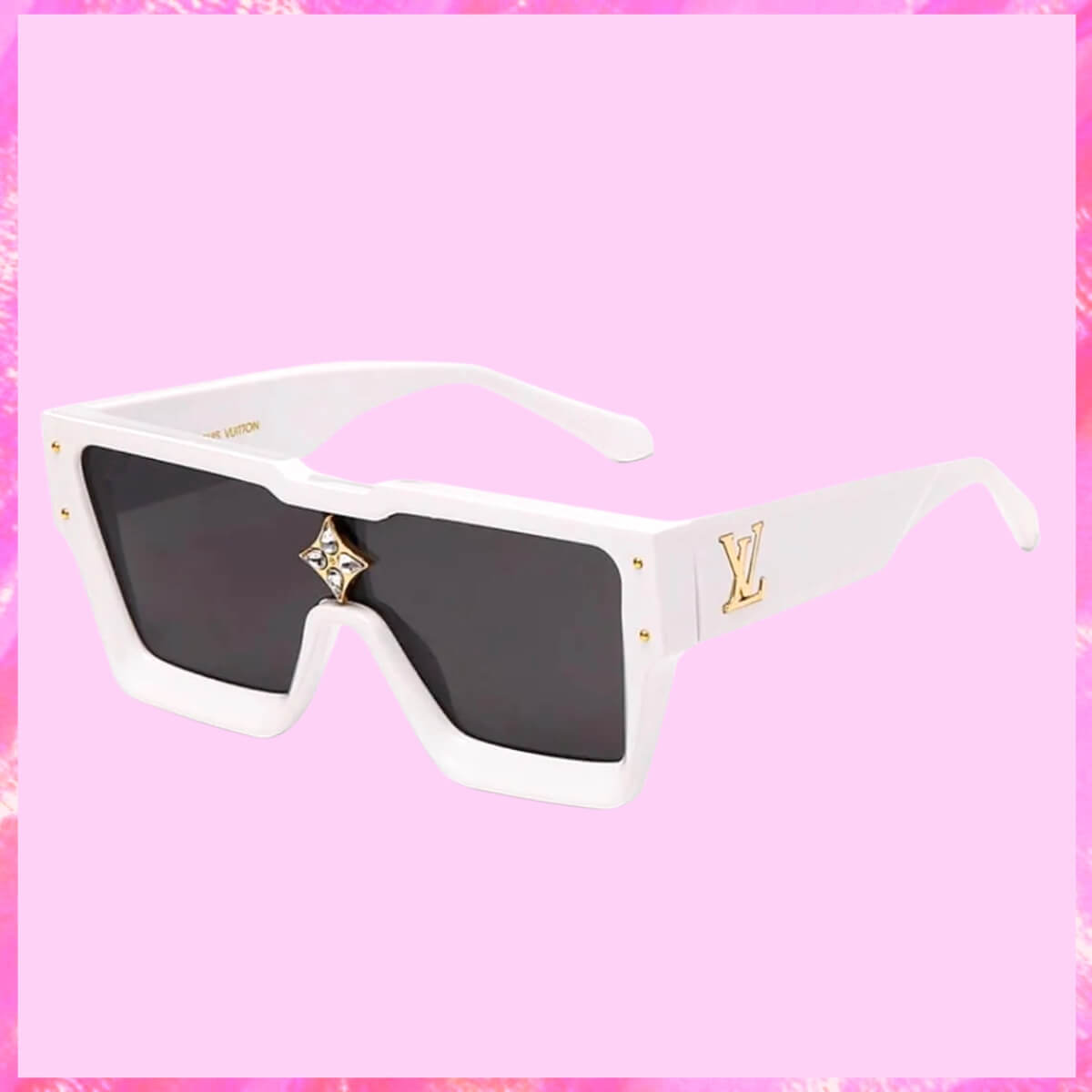 Crystal Logo Cyclone Sunglasses 