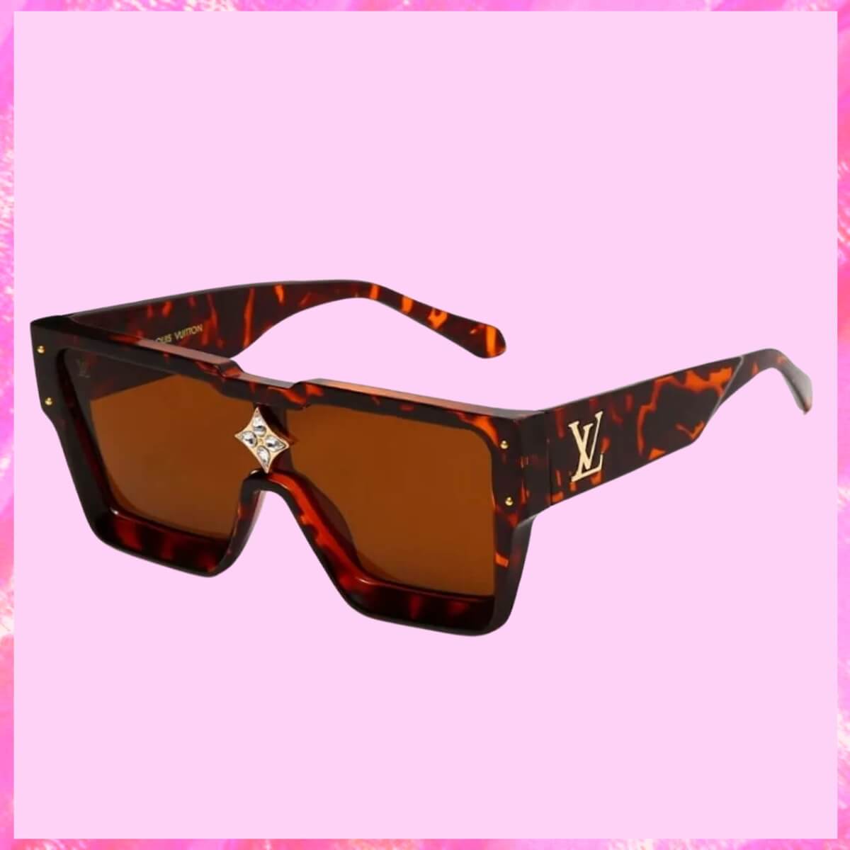 Crystal Logo Cyclone Sunglasses 