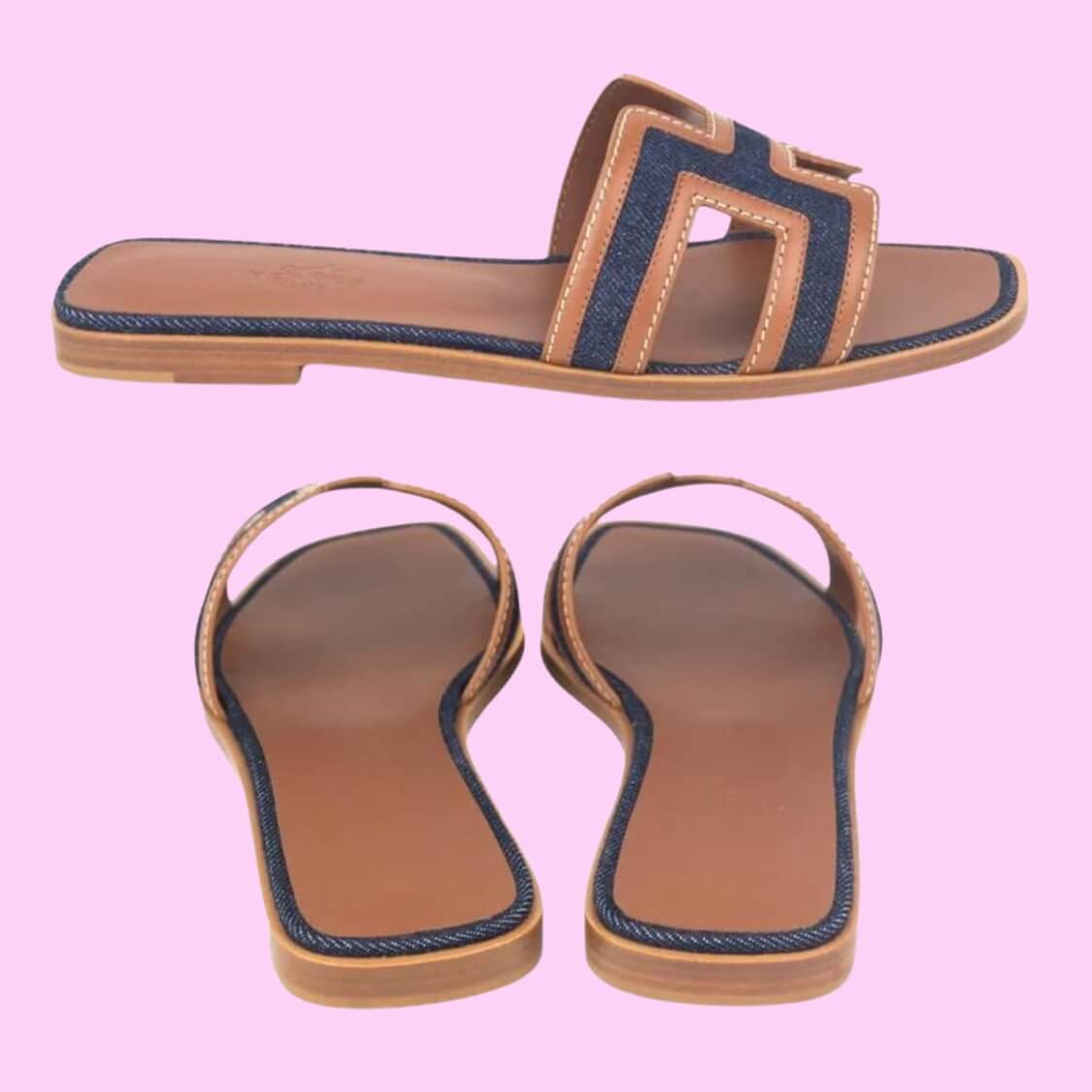 Cut-out Logo Sandal