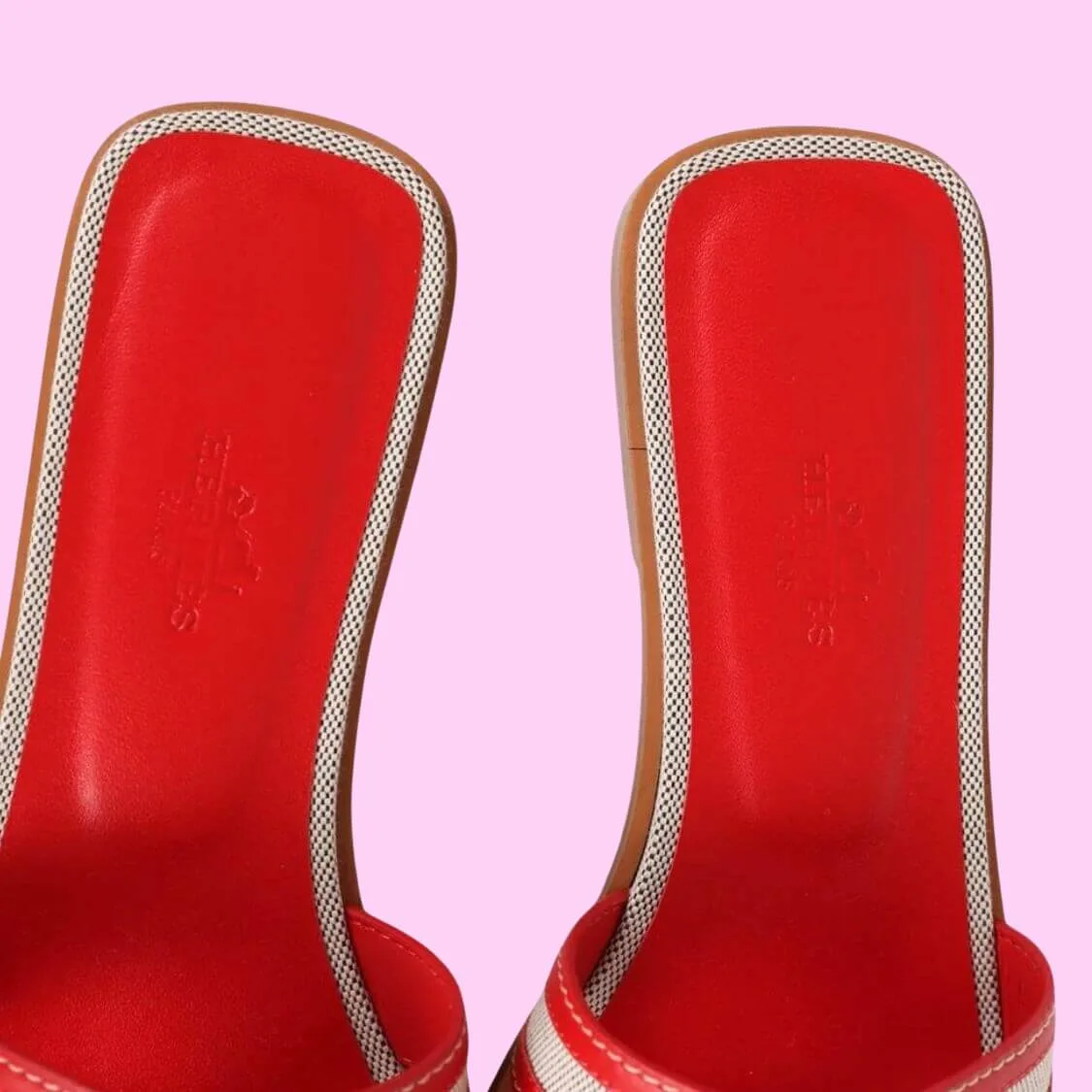 Cut-out Logo Sandal In Red