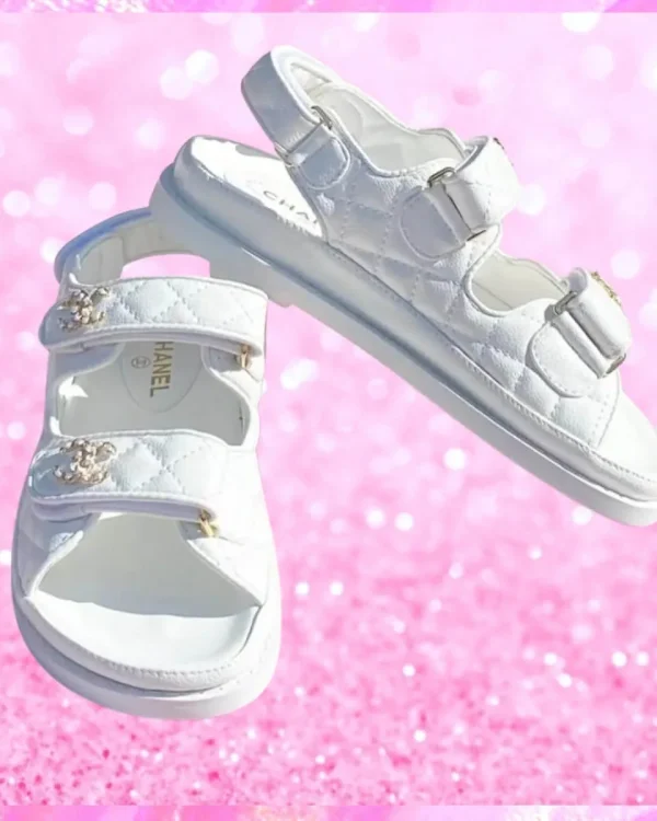 Designer Quilted Leather Sandals