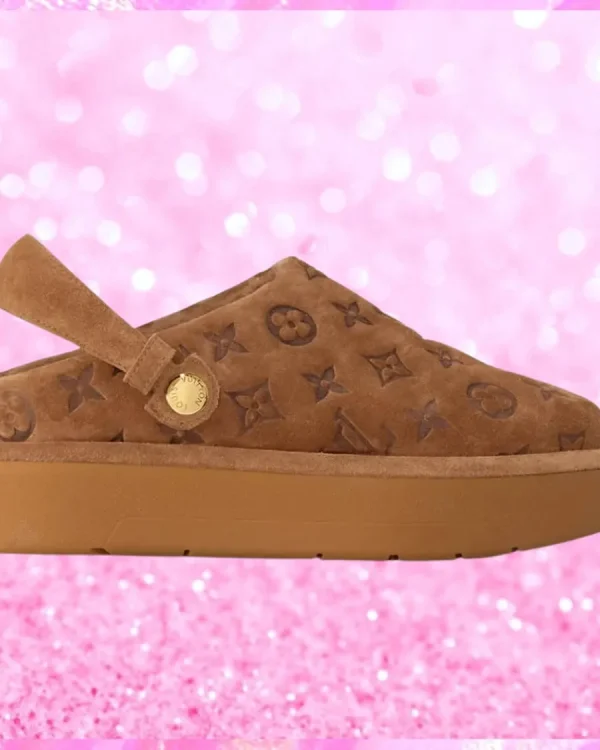 Embossed Aspen Platform Clog In Tan