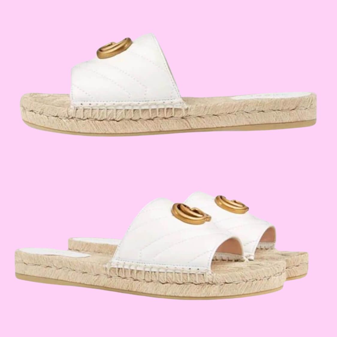 Espadrille Slide Sandals