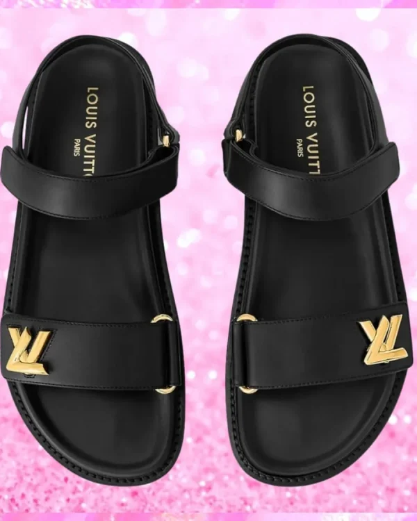 Flat Comfort Sandals In Black