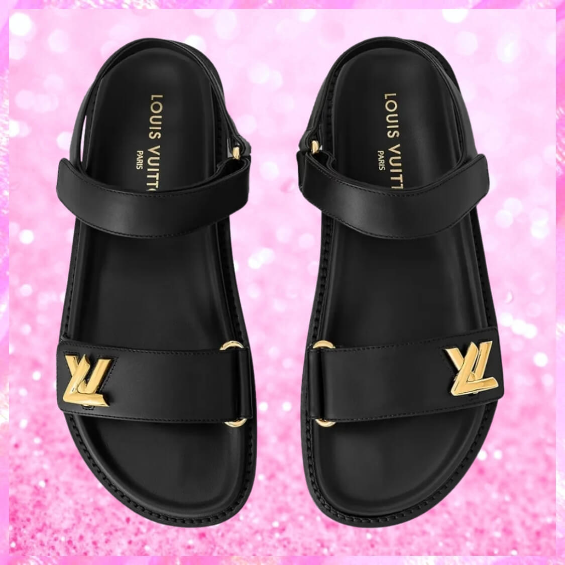 Flat Comfort Sandals In Black