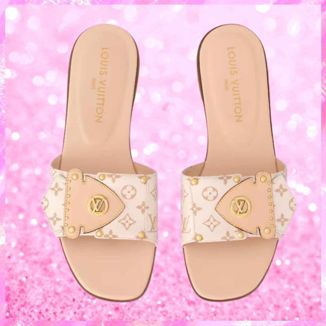 Flat Mule In Beige