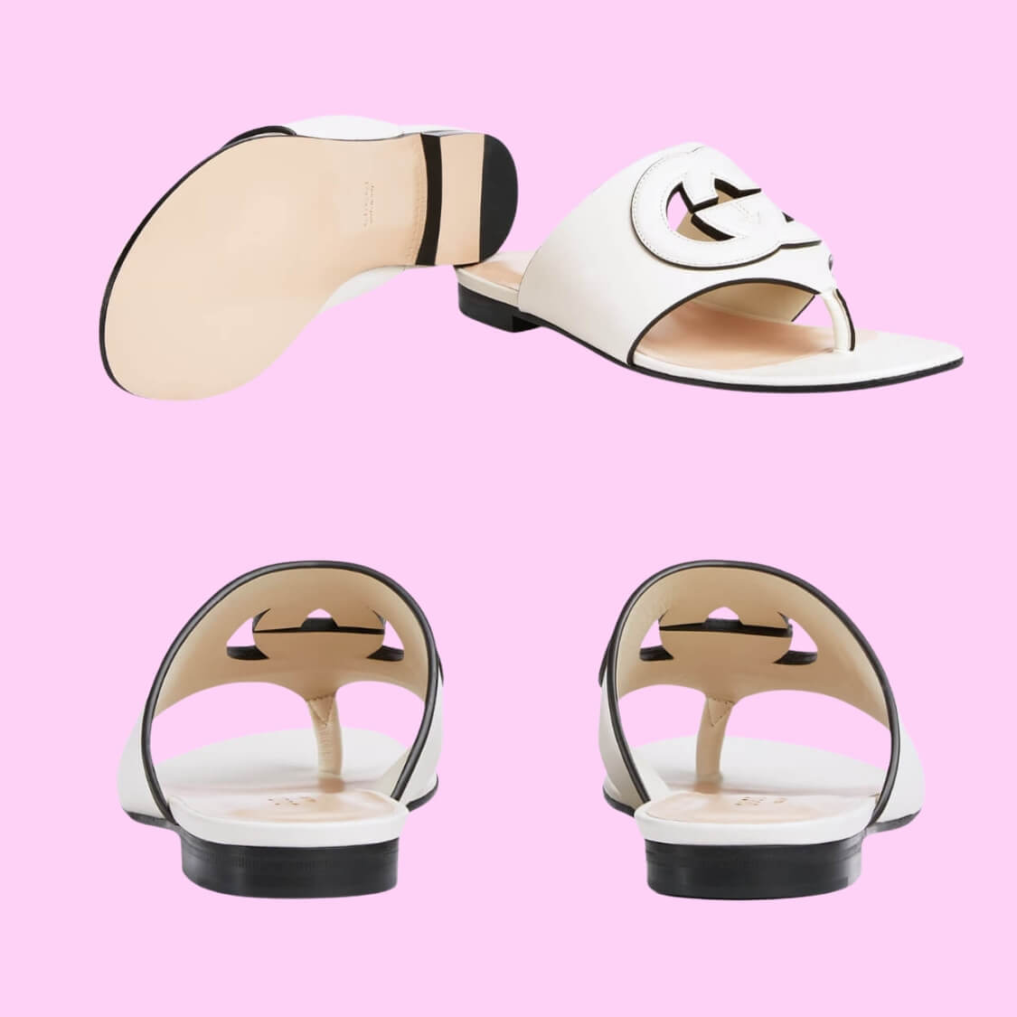 Interlocking G Cut-out Sandal