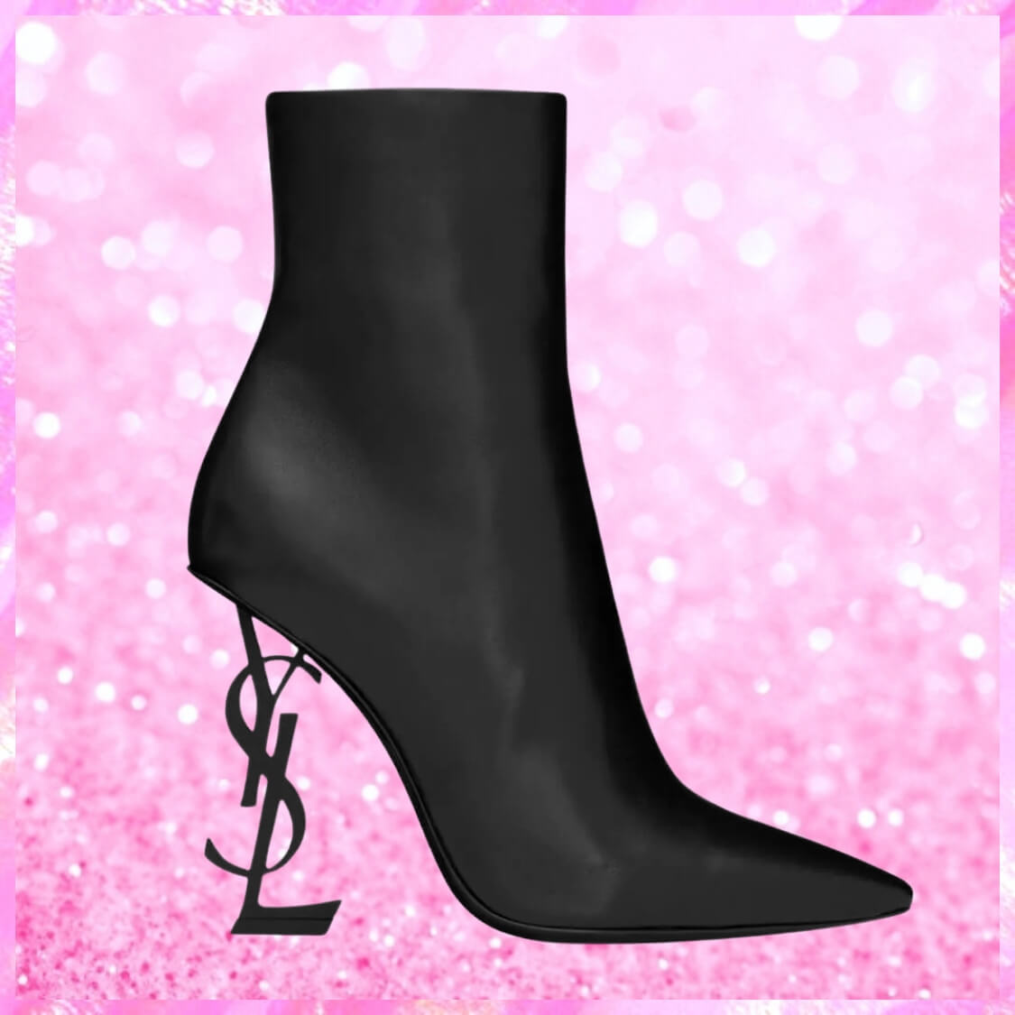 Leather Booties In Black