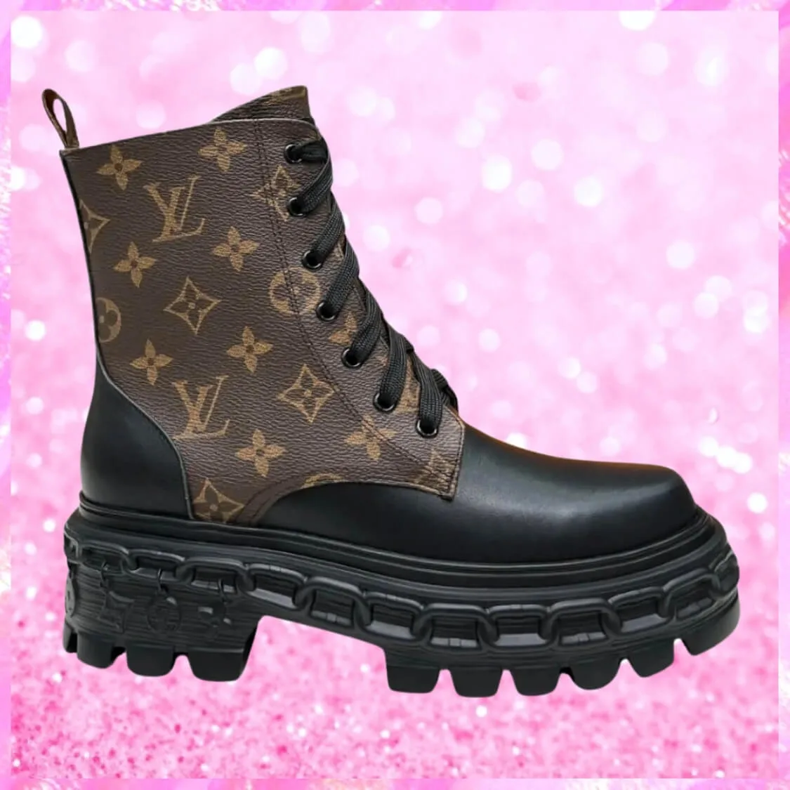 Monogram Doc Martens Boots