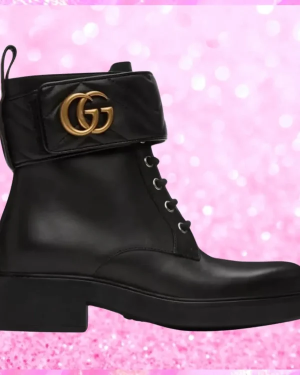 Monogram Marmont Ankle Boots In Black