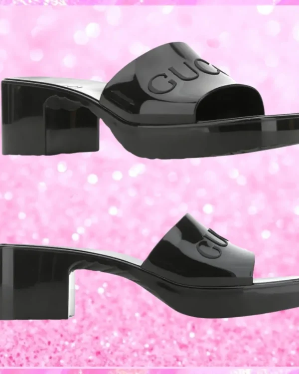 Monogram Rubber Slide Sandals