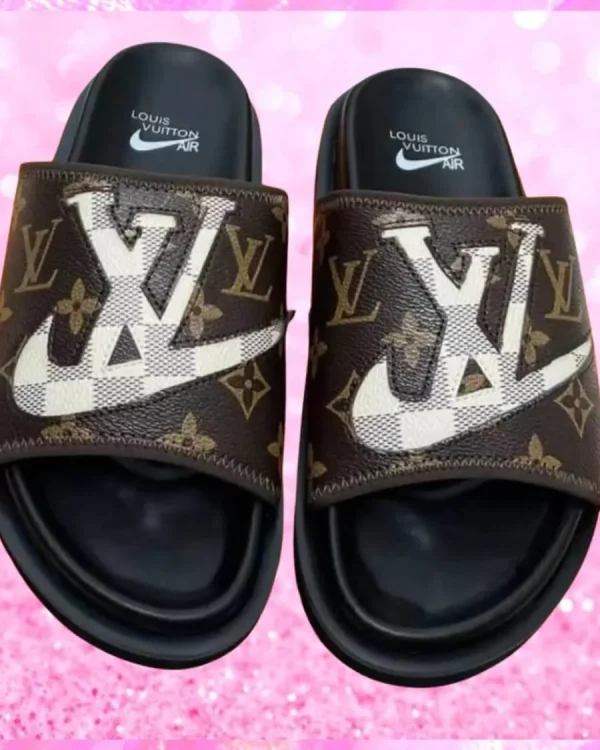 Monogram Swoosh Slide Sandals