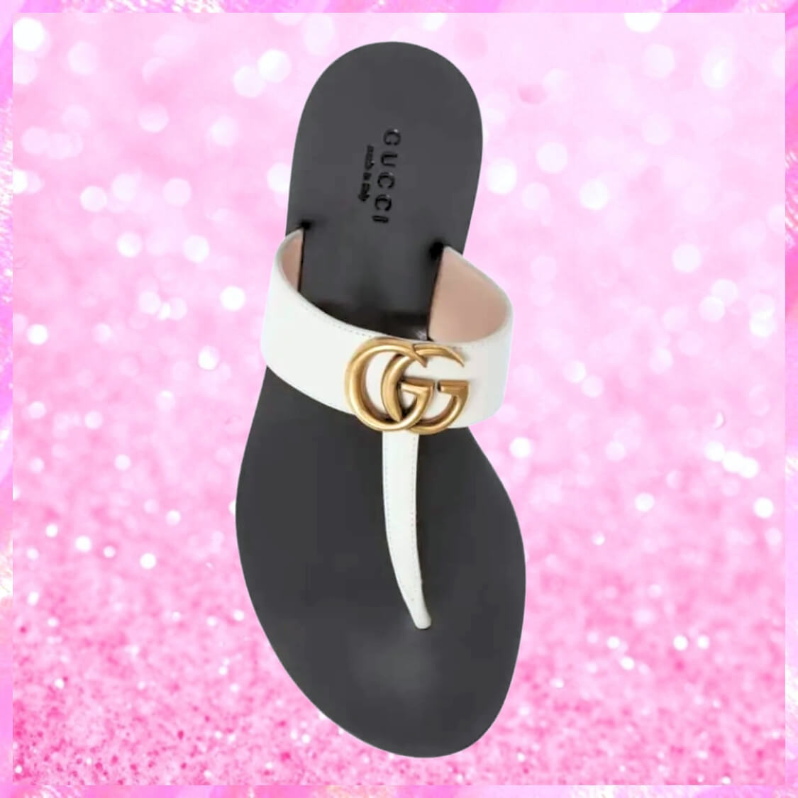 Monogram T-Strap Sandals
