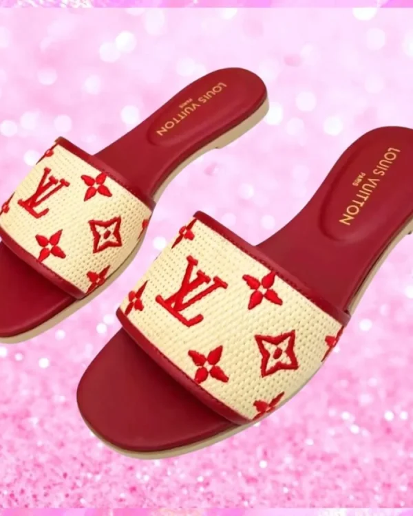 Mule Sandals In Red