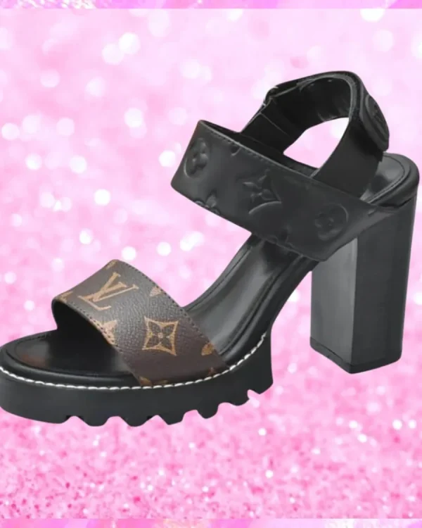 Open Toe Block Heels
