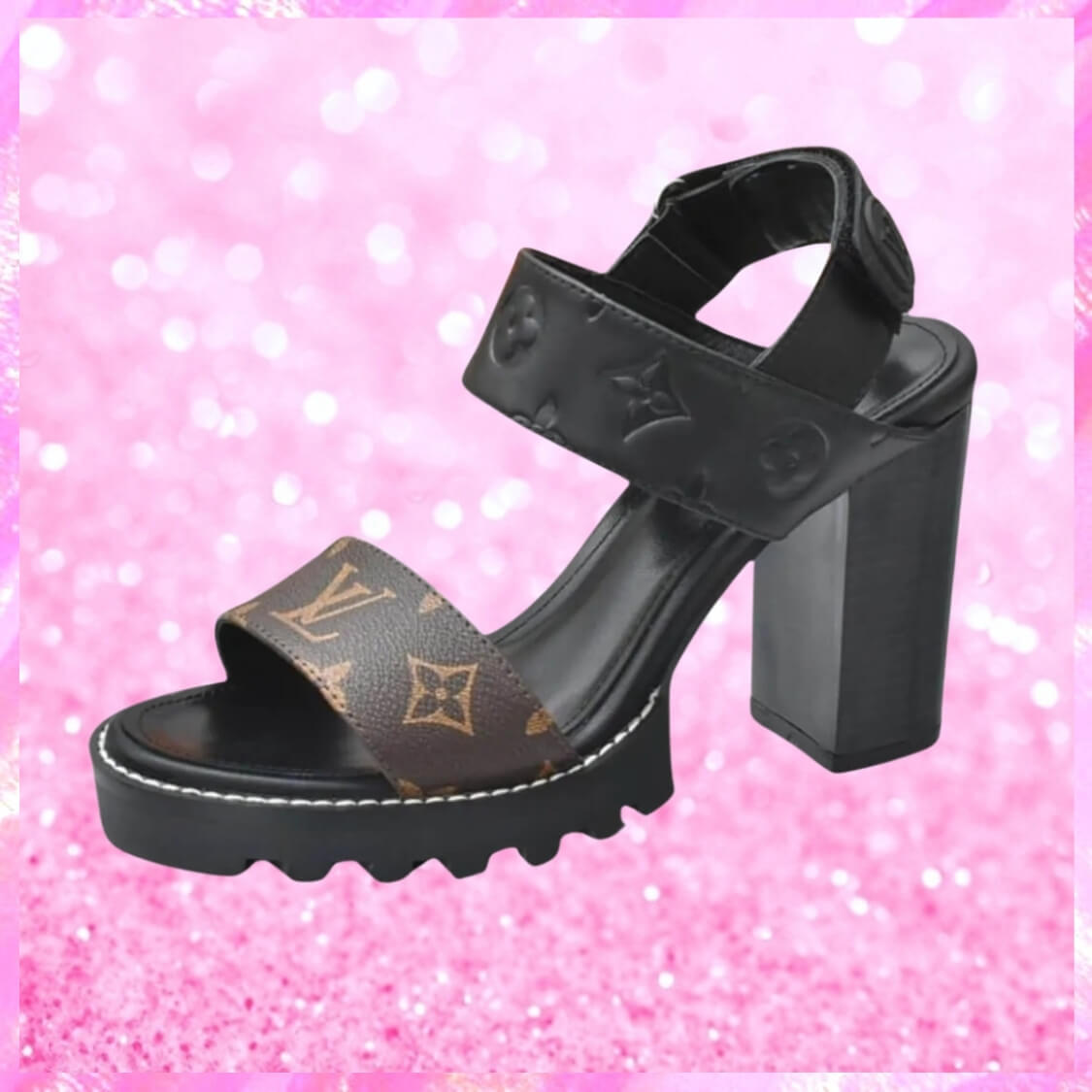 Open Toe Block Heels