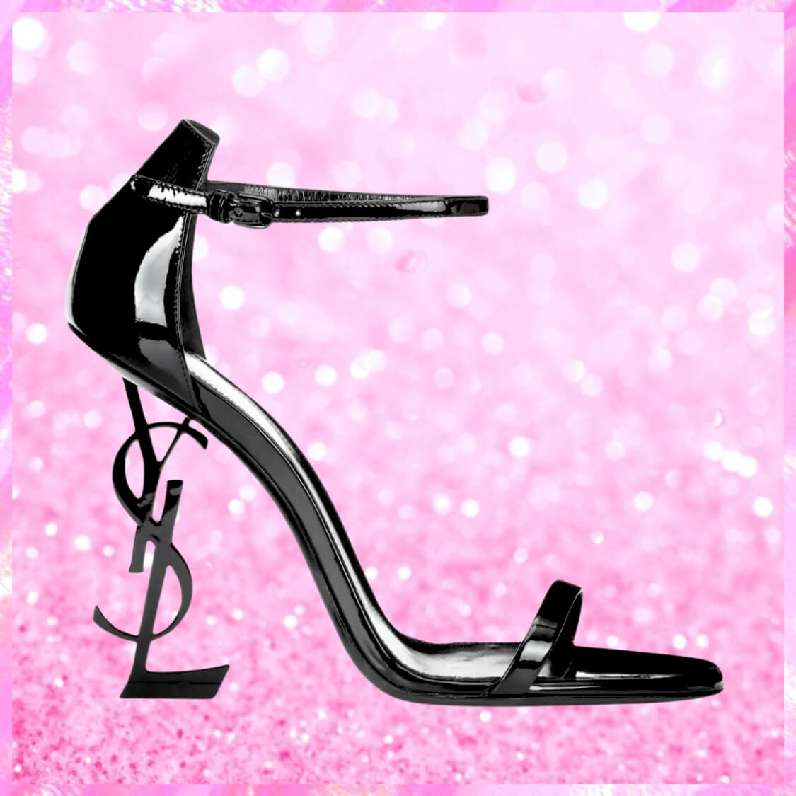 Opyum Patent Leather Sandals In Black