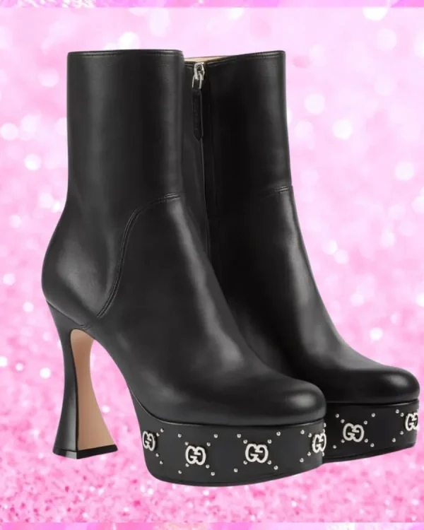Platform Boot With Silver GG Studs