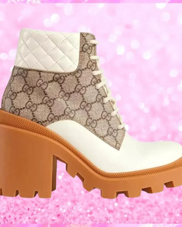 Platform High Block Heel Ankle Boots