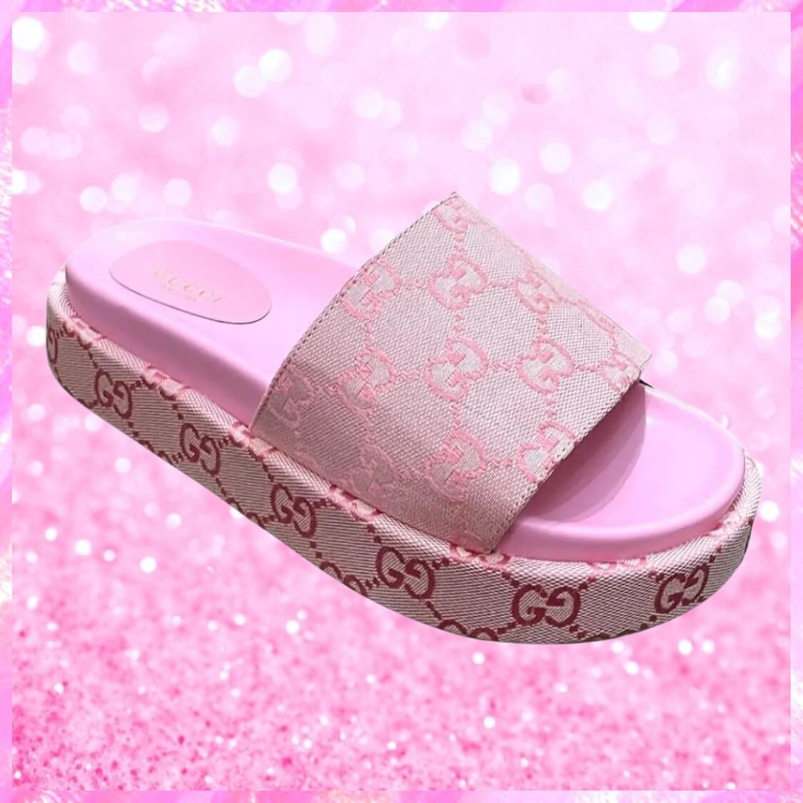 Platform Mule Slide Sandals