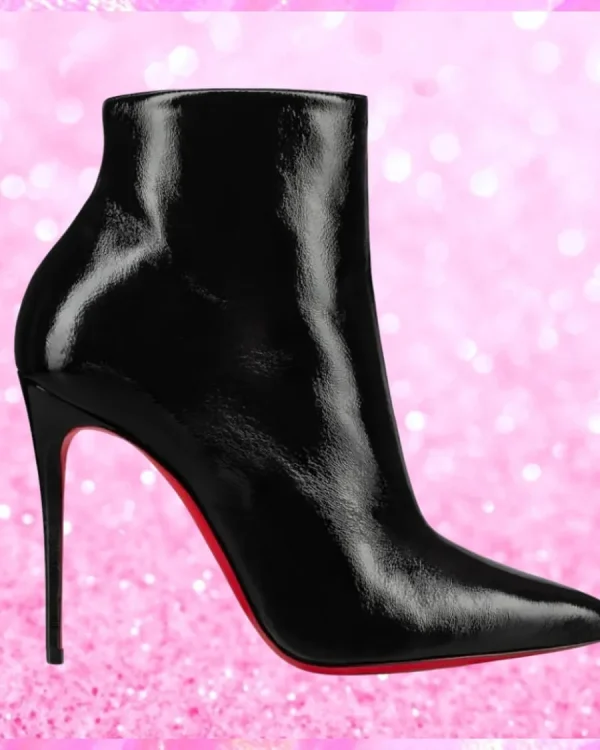 Red Sole Leather Ankle Boot