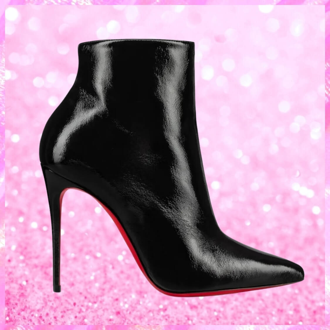 Red Sole Leather Ankle Boot