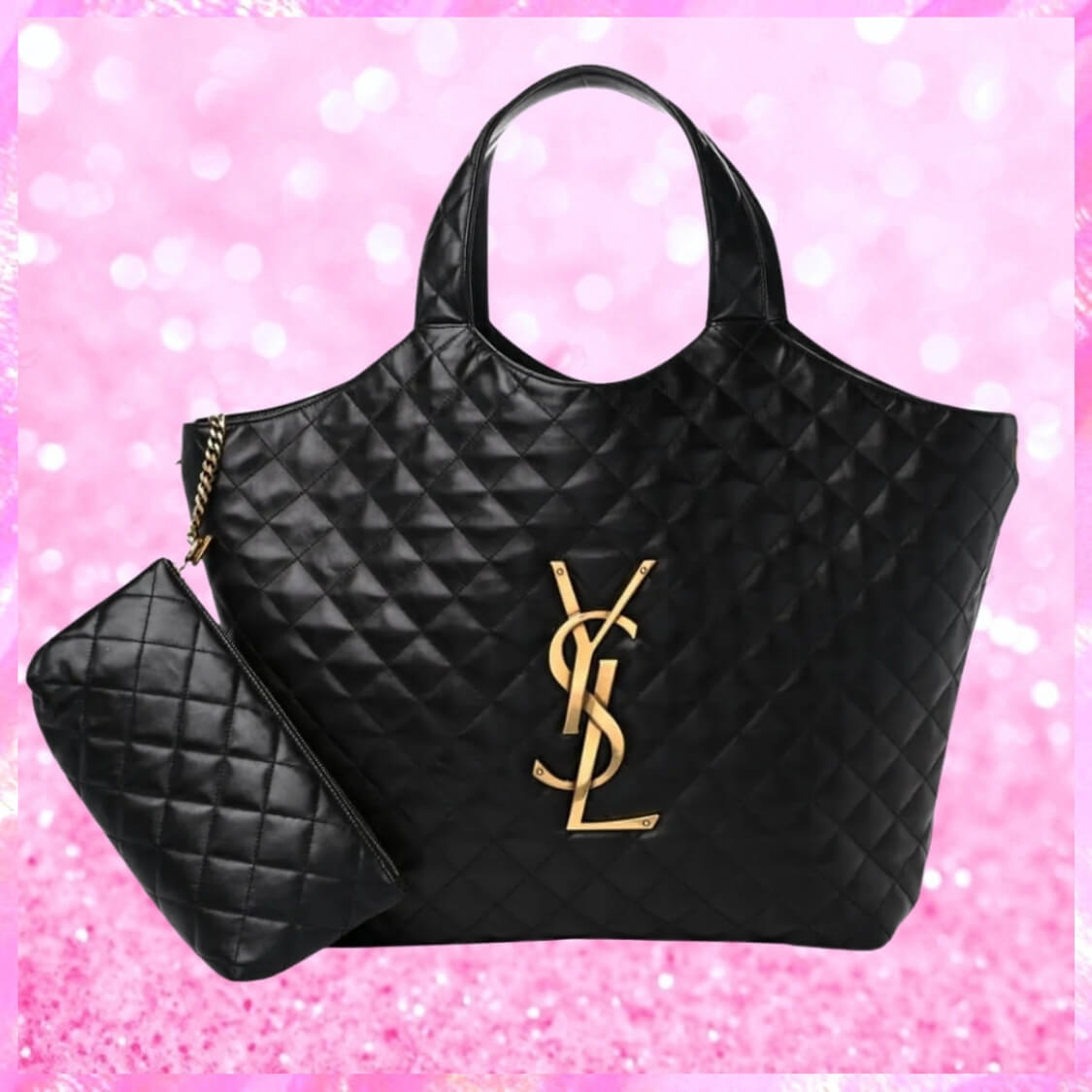 ICARE Maxi Bag In Quilted In Black