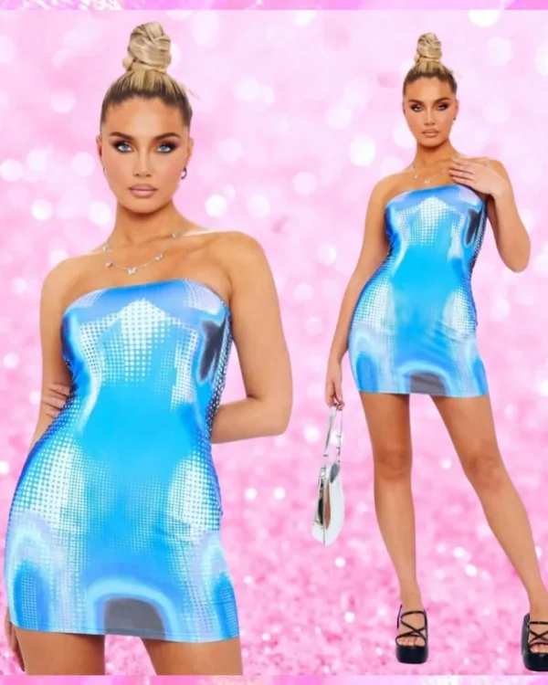 Body Print Mini Dress
