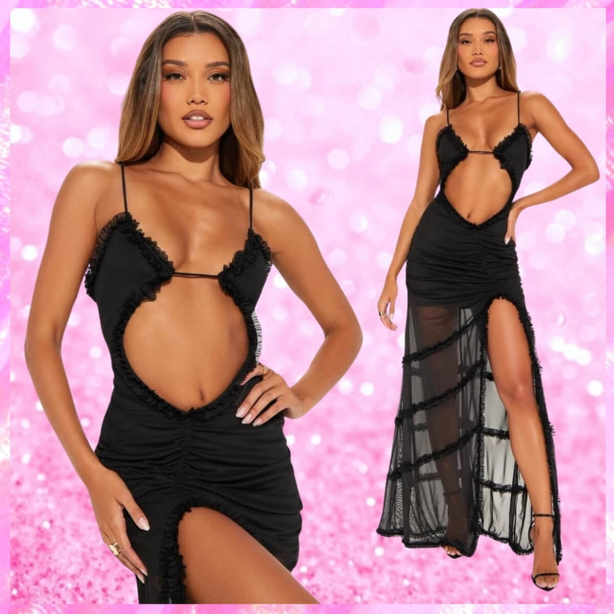 Cut Out Front Maxi Dress